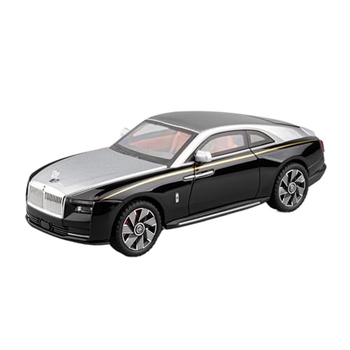 WJXNNON Für Rolls Royce Legierung Luxy Auto Modell Diecast Metall Auto Modell Sound Und Licht Jungen Spielzeug Für Kinder Geschenk 1:24(Silver with Box) von WJXNNON