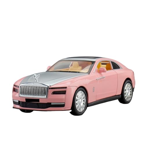 WJXNNON Für Rolls Royce Legierung Modelle Autos Simulation Metall Druckguss Sound Licht Spielzeug Fahrzeug Geschenke Für Kinder Sammlung 1:32(Pink) von WJXNNON