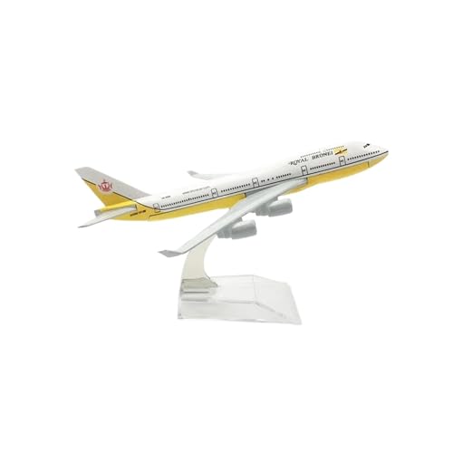 WJXNNON ﻿Für Royal Brunei Boeing 747 Legierung Flugzeug Modell Spielzeug Dekoration Kinder Geschenk Sammlung 16cm von WJXNNON