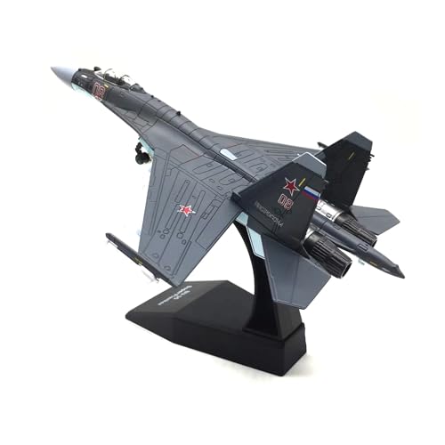 WJXNNON Für Russische Su-35 Kämpfer Modell Simulation Legierung Militär Flugzeug Modell Sammlung Geschenk 1/100(Dark Grey) von WJXNNON