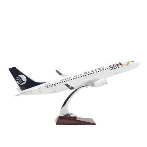 WJXNNON Für Shandong Airlines Flugzeugmodell 1/114 47CM Boeing B737-800 Airways Airliner Luftfahrtflugzeug Geschenkkollektion Ohne Fahrwerk von WJXNNON