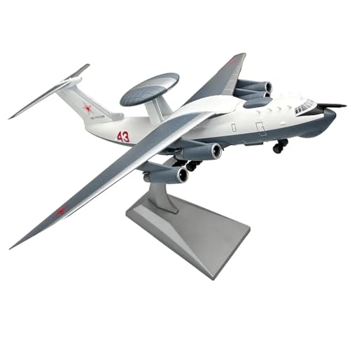 WJXNNON Für Sowjetische Beriev A-50 Mainstay Early Warning 1:200 Flugzeug Diecast Metall Flugzeug Flugzeug Modell Geschenk von WJXNNON