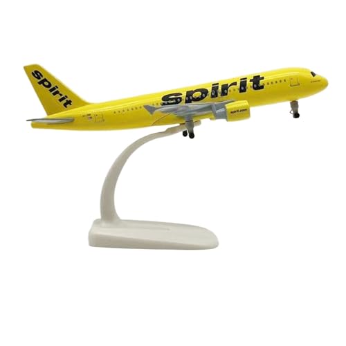 WJXNNON Für Spirit Airlines A320 Metalldruckguss Flugzeug Modell Flugzeug Display Kind Geschenk Sammler Räder Display 20CM von WJXNNON