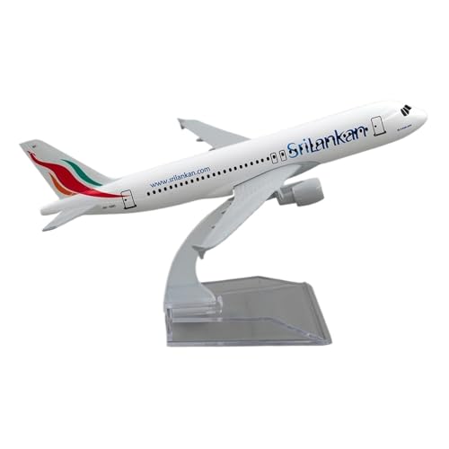 WJXNNON Für Sri Lanka Flugzeug Airbus A320 Legierung Flugzeug Modell Spielzeug Geschenk Für Sammlung 1/400 16 cm von WJXNNON