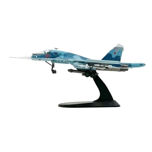 WJXNNON ﻿Für Suchoi Su-34 Flugzeug Kampfflugzeug Legierung Modell Display Gedenksammlung 1/100 von WJXNNON