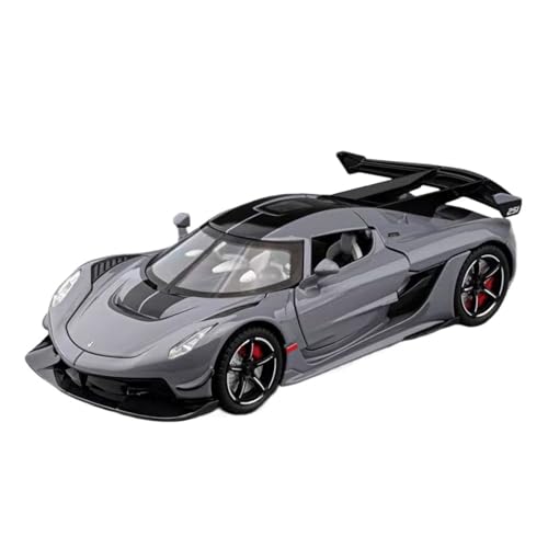 WJXNNON Für Super Car Legierung Auto Modell Diecast Metall Sound & Licht Sammlung Spielzeug Auto Fahrzeug Geburtstag Geschenk 1:24(Gray no Box) von WJXNNON