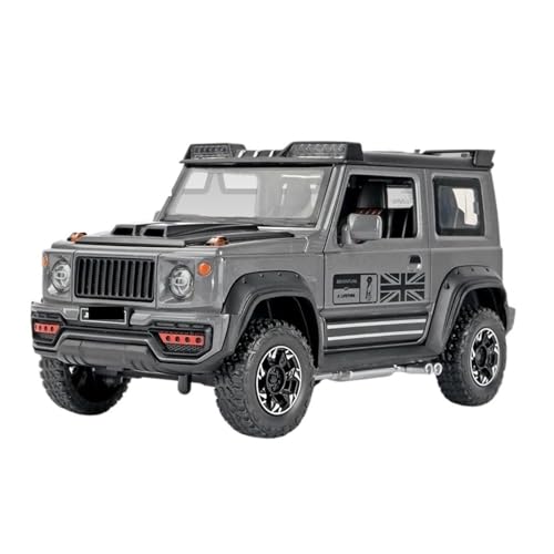 WJXNNON Für Suzuki Off-Road Legierung Auto Druckguss Auto Modell Rad Lenkung Sound Und Licht Auto Spielzeug Geschenke 1:18(Gray) von WJXNNON