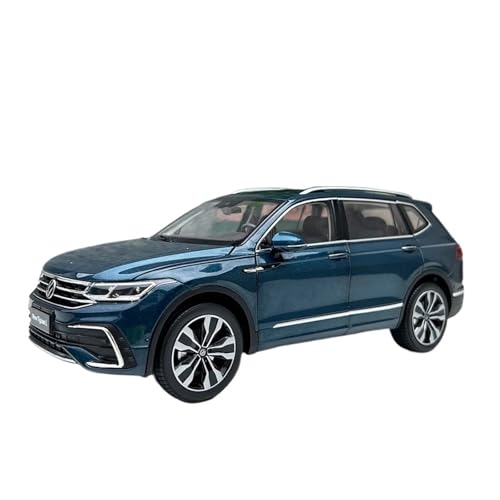 WJXNNON Für Tiguan L 2022 SUV Simulation Legierung Automodell Druckguss Spielzeug Ornamente Souvenir Sammlerstück Maßstab 1:18(Blue) von WJXNNON