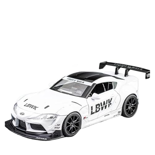 WJXNNON Für Toyota Legierung Rennwagen Modell Diecast Modle Ornament Geschenk 1/22(White-nobox) von WJXNNON