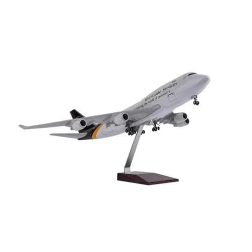 WJXNNON ﻿Für UPS B747 Flugzeugmodell Druckgussflugzeuge Zivilluftfahrt Fracht W Rad Harz Sammlung Flugzeug Kinderspielzeug 47 cm 1/157 von WJXNNON