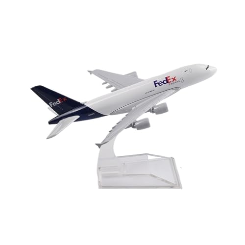 WJXNNON Für UPS Boeing 747 Flugzeug Modell Flugzeug Druckguss Metall Flugzeug Modell Geschenk 16 cm(FedEx Airbus A380) von WJXNNON