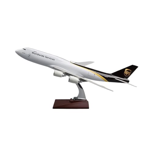 WJXNNON Für UPS Express Freight Aviation Boeing B747 Legierung Flugzeug Modell Fertig Zivilen Fahrwerk Ornament Geschenk 20 cm(47cm B747-8 UPS) von WJXNNON