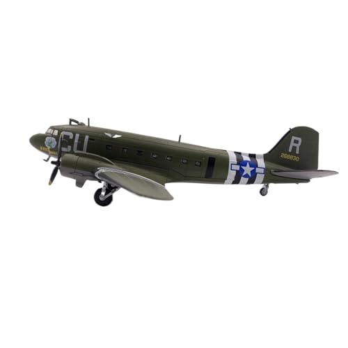 WJXNNON Für US C47 DC3 Air Train 1/100 Kampfflugzeug Modell Militärflugzeug Replik Luftfahrtflugzeug Sammlerstück (Size : C47 CU) von WJXNNON