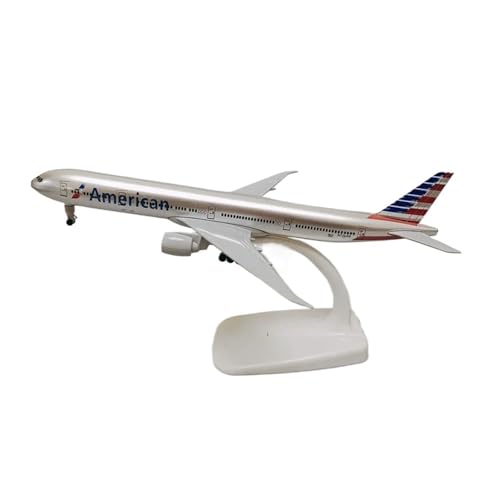 WJXNNON Für USA Air AA Airlines Boeing 777 B777 Airways Legierung Metall Diecast Flugzeug Modell 19cm von WJXNNON