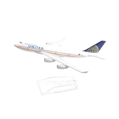 WJXNNON Für United Boeing B747 Flugzeugmodellflugzeug Aus Metalldruckguss Im Maßstab 1:400, 16 cm(101-515) von WJXNNON