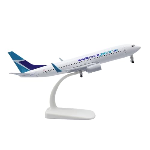 WJXNNON Für Uns Jetblue B737 Metallflugzeugmodell Mit Fahrwerksrädern, Ornamente, Spielzeug, Jungengeschenk, 20 cm, 1:400(WestJet Canada) von WJXNNON