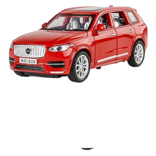 WJXNNON Für Volvo XC90, Legierungsautomodell, Druckgussmetallmodell, Sound & Licht, Kinderspielzeug, Geschenk, 1:32(Red) von WJXNNON