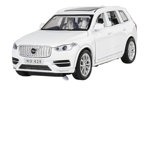 WJXNNON Für Volvo XC90, Legierungsautomodell, Druckgussmetallmodell, Sound & Licht, Kinderspielzeug, Geschenk, 1:32(White) von WJXNNON