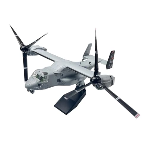 WJXNNON Zur Simulation des Transporthubschraubers Boeing Bell V22 Osprey Mit Variablem Flügel Und Amphibischem Metallflugzeug, Modell 1/72 von WJXNNON