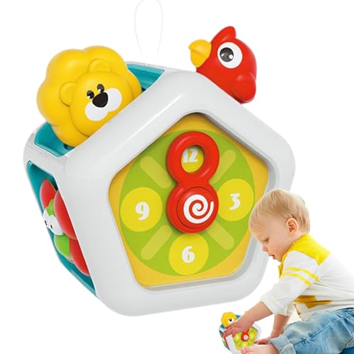 WJnflQN Baby Würfel Spielzeug, Babyaktivität Würfel - Sensorische Aktivitätswürfel | Pädagogische Zappelspiele, interaktives Lernspielzeug für Jungenmädchen, Kinder, 12-18 Monate, Vorschule WJnflQN Baby Würfel Spielzeug, Babyaktivität Würfel - Sensorische Aktivitätswürfel | Pädagogische Zappelspiele, interaktives Lernspielzeug für Jungenmädchen, Kinder, 12-18 Monate, Vorschule von WJnflQN