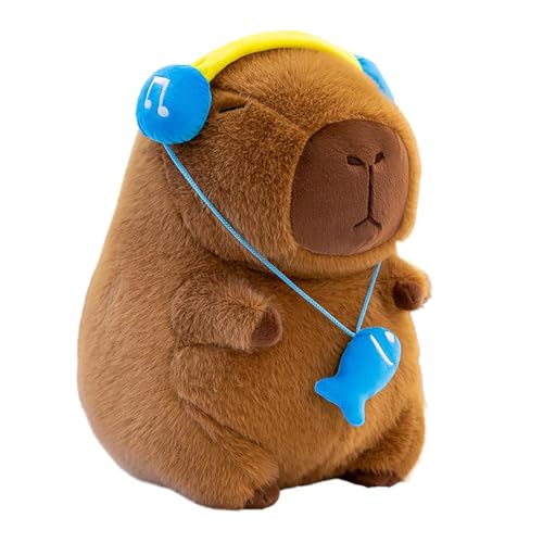 WJnflQN Capybara, Capybara Stoffed Animal - Hautfreundliche Animal Doll Home Decor | Weiche Capybara Stoffed Doll Plüschkissen für Kinder, Freund, Familie, Erwachsene, Männer von WJnflQN