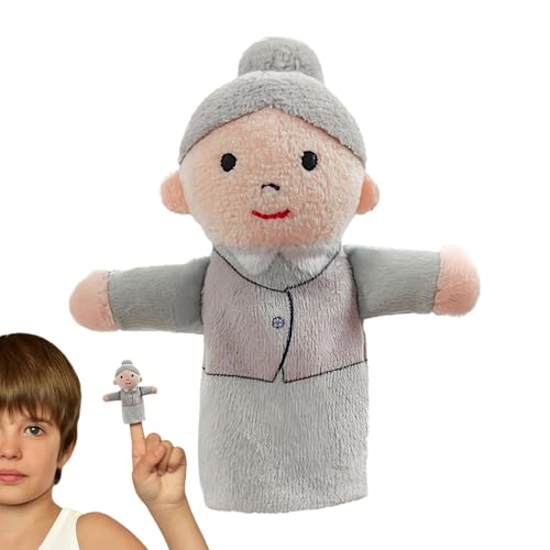 WJnflQN Finger-Familienpuppen,Kinder-Fingerpuppen,Cartoon-Kleinkindpuppen Hand-Fingerpuppen | Lustige Plüschfiguren Spielzeug Familie Fingerpuppe Spielzeug für Heimschulpartys von WJnflQN