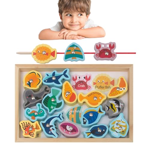 WJnflQN Magnetisches Angelspiel für Kinder - 2-in-1 magnetische Angelspiele, sicher und harmlos - -Angelspiel ohne scharfe Kanten, Geschenk für Geburtstag, Weihnachten, und Mädchen WJnflQN Magnetisches Angelspiel für Kinder - 2-in-1 magnetische Angelspiele, sicher und harmlos - -Angelspiel ohne scharfe Kanten, Geschenk für Geburtstag, Weihnachten, und Mädchen von WJnflQN