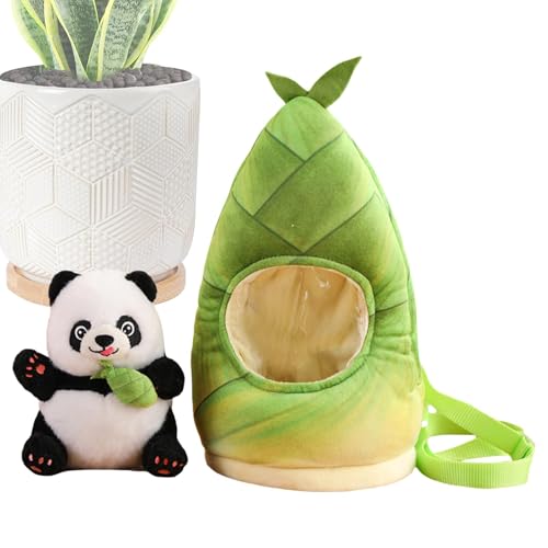 WJnflQN Panda Plüschspielzeug, weiche Tierspielzeug, Mehrzweck -Panda -Spielzeug für Kinder, Weiche Tierpuppe, süße Kinder -Rucksack für Schlafzimmer, Wohnzimmer, Zuhause, Arbeit von WJnflQN