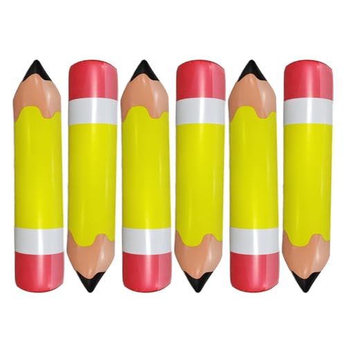 WJnflQN Riesen-Bleistift-Requisite, aufblasbarer Bleistift, Riesen-Bleistiftballon für den Schulanfang | Abschluss-Dekoration, aufblasbarer Bleistift, Klassenzimmer-Dekoration für Zimmer, von WJnflQN