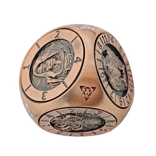 WJnflQN Rollenspiel Würfel, Set Aus Metall Spinner Würfel Mit 6-Seitigen, Leichtes Zubehör Für Freizeit Zuhause Gesellschaftsspiele Kneipe Wettbewerb WJnflQN Rollenspiel Würfel, Set Aus Metall Spinner Würfel Mit 6-Seitigen, Leichtes Zubehör Für Freizeit Zuhause Gesellschaftsspiele Kneipe Wettbewerb von WJnflQN