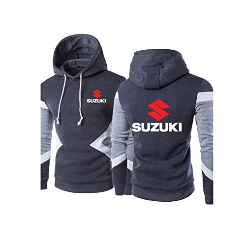 WKAIXUAN Frühlings-Hoodie-Sweatshirt für Herren – SUZUKI-Druck mit Kapuze, Baseball-Trikot, lässige Sportbekleidung, Langarm-Mantel – Geschenk von WKAIXUAN