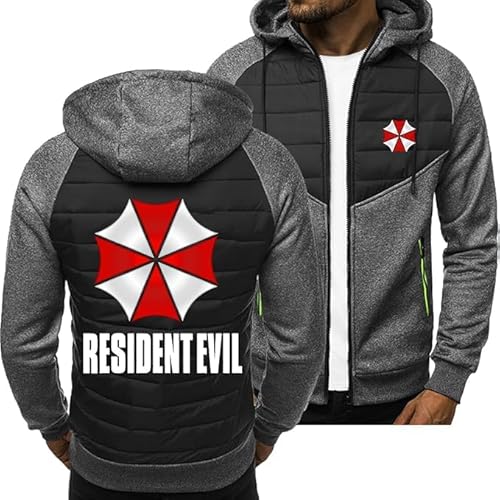 WKAIXUAN Herren Casual Hoodies für R.esident/Ev.il/Um.brella Zip Up Jacken Leichte Strickjacken für Männer Geschenk von WKAIXUAN