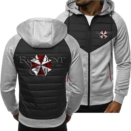 WKAIXUAN Herren Casual Hoodies für R.esident/Ev.il/Um.brella Zip Up Jacken Leichte Strickjacken für Männer Geschenk von WKAIXUAN