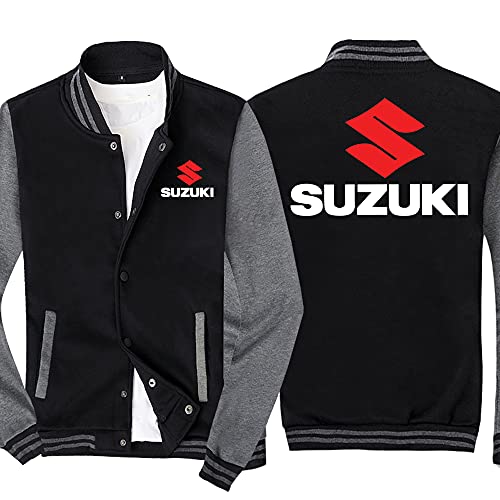 WKAIXUAN Herren Sweatshirt Baseball Uniform Jacke - suzuki Gedruckt Sweatshirt Langarm Casual Zip Track Jacken-Geschenk von WKAIXUAN