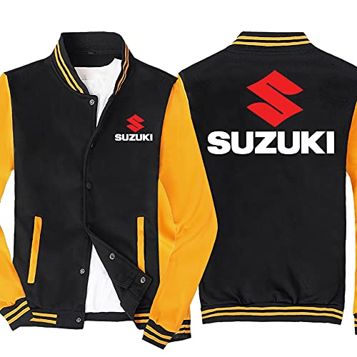 WKAIXUAN Herren Sweatshirt Baseball Uniform Jacke - suzuki Gedruckt Sweatshirt Langarm Casual Zip Track Jacken-Geschenk von WKAIXUAN