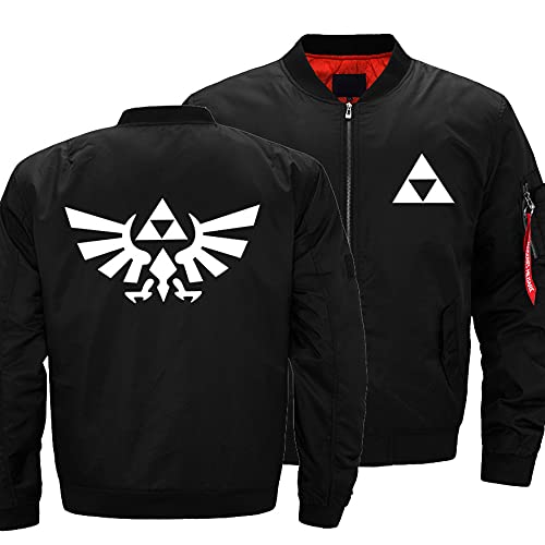 WKAIXUAN Herrenjacke Fluganzug - 3D Legend of Zelda Print Frühjahr und Herbst Langarmjacken, winddicht gesteppter Mantel - Geschenk von WKAIXUAN