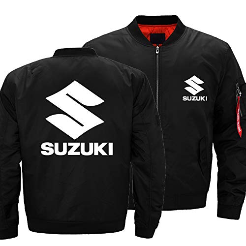 WKAIXUAN Herrenjacke Fluganzug - 3D SUZUKI Print Frühjahr und Herbst Langarmjacken, winddicht gesteppter Mantel - Geschenk von WKAIXUAN