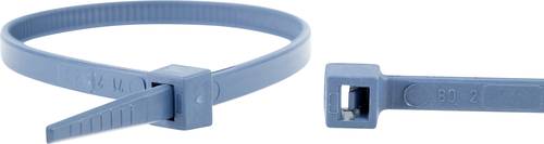 WKK 150226671 Kabelbinder 370mm 4.80mm Blau Detektierbar 100St. von WKK