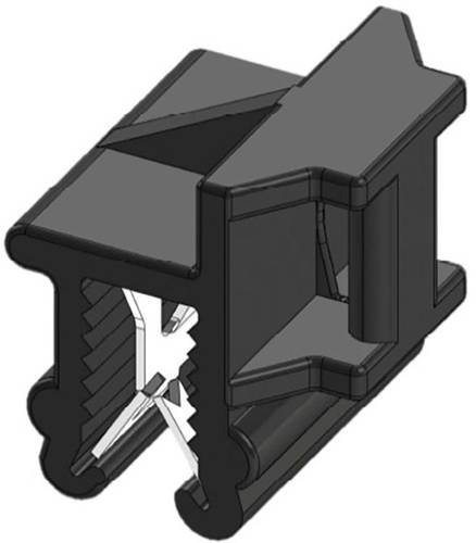 WKK 50099 Kabelbinder 200mm 4.80mm Schwarz Kabelbündelung seitlich zur Montage, Hitzestabilisiert, von WKK