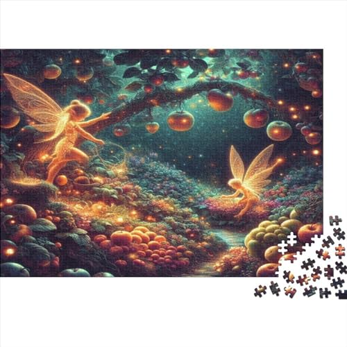 1000 Teile Elfen-Puzzle, kreative rechteckige Puzzles für Erwachsene und Kinder, große Puzzles für Familien-Lernspiel 1000 Teile (75 x 50 cm) von WKMoney