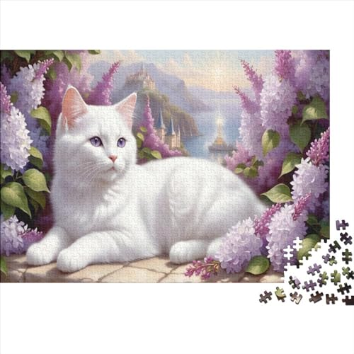 1000 Teile Puzzle Katzen Puzzles für Erwachsene Holzbrettpuzzles Anspruchsvolles Spiel 1000 Teile (75x50cm) von WKMoney