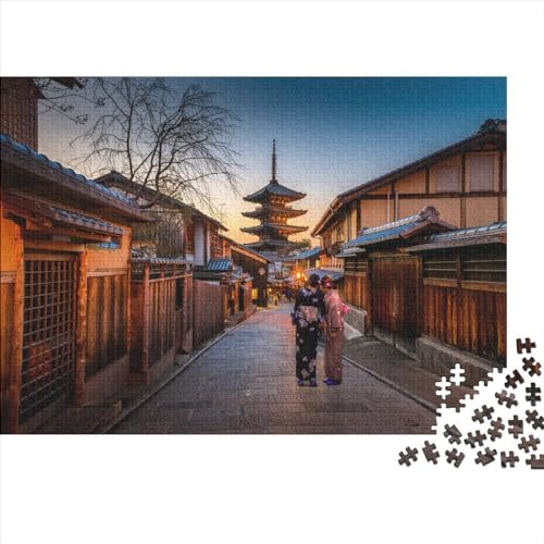 1000 Teile Puzzle Tokio, Japan Puzzles für Erwachsene Holzbrettpuzzles Anspruchsvolles Spiel 1000 Teile (75 x 50 cm) von WKMoney