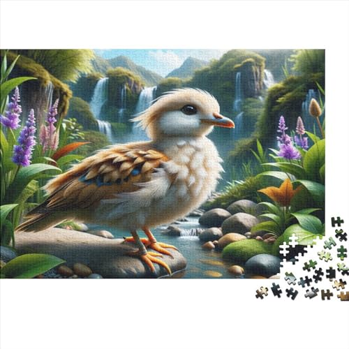 1000 Teile Puzzle für Erwachsene, Tier- und Vogelpuzzle, kreatives rechteckiges Holzpuzzle, Geschenk für Freunde und Familie, 1000 Teile (75 x 50 cm) von WKMoney