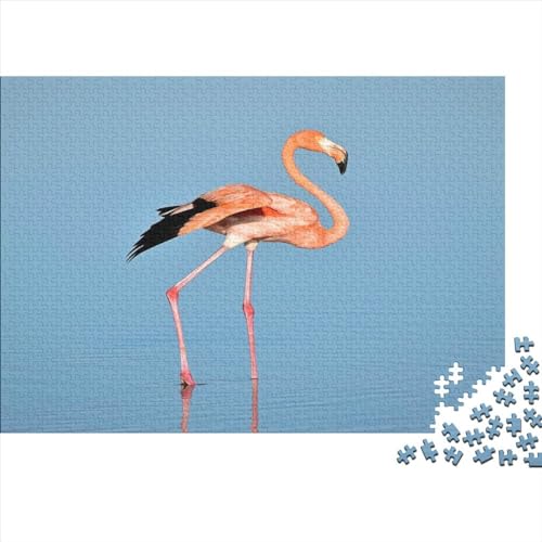 1000 Teile kreative Puzzles, Tiere, Flamingos, Puzzle, rechteckiges Puzzle, Lernspielzeug, Geschenk für Kinder und Erwachsene, 1000 Teile (75 x 50 cm) von WKMoney