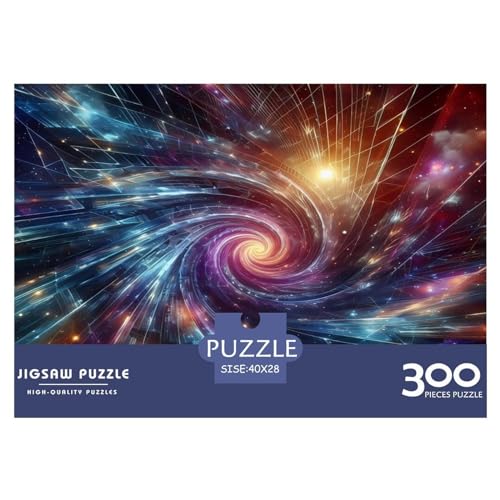 300-teiliges Puzzle „Hyperspace Adeo“ für Erwachsene und Kinder, Holzpuzzle, Lernspielzeug, 300 Teile (40 x 28 cm) von WKMoney