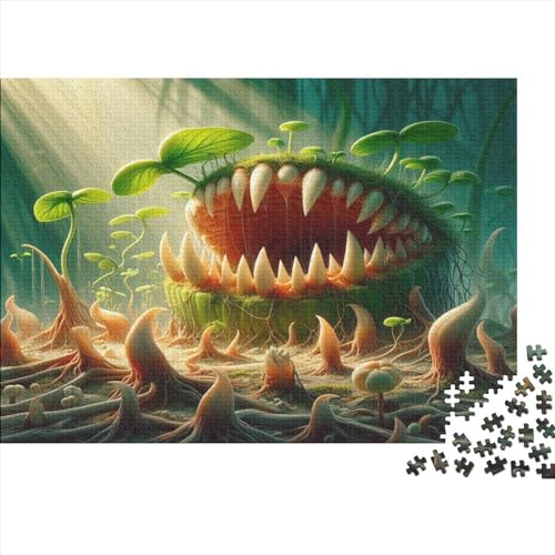 500 Teile Puzzles für Erwachsene Big Mouth Monster Puzzle-Sets für Familien Holzpuzzles Brain Challenge Puzzle 500 Teile (52 x 38 cm) von WKMoney