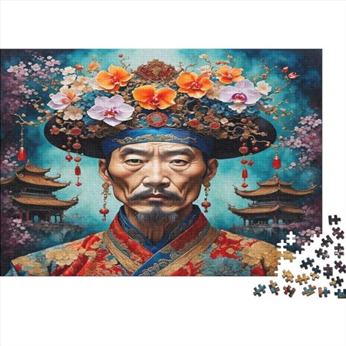 Chinesisches aristokratisches Puzzle für Erwachsene, 1000, klassisches Puzzle, entspannendes Holzpuzzlespiel, Denksportaufgabe, 1000 Teile (75 x 50 cm) von WKMoney