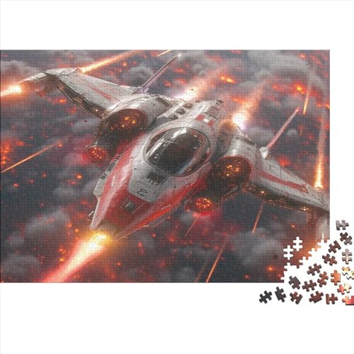 Intercepter Fighter Puzzles 1000 Teile für Erwachsene Puzzles für Erwachsene 1000 Teile Puzzle Lernspiele 1000 Teile (75 x 50 cm) von WKMoney