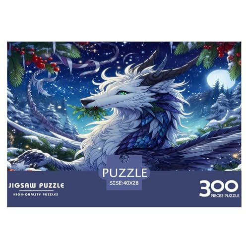 Kirin-Puzzle für Erwachsene, 300, klassisches Puzzle, entspannendes Holzpuzzlespiel, Denksportaufgabe, 300 Teile (40 x 28 cm) von WKMoney