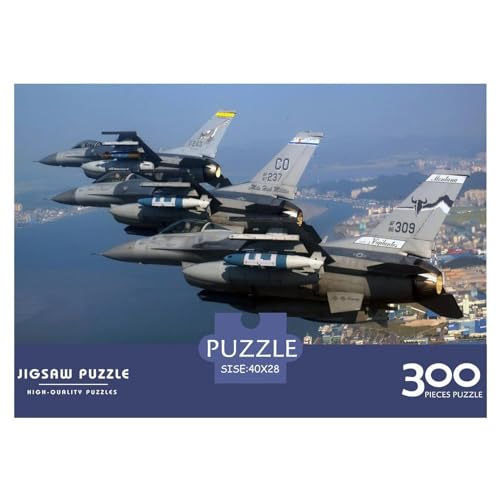 Puzzle für Erwachsene, 300 Teile, War_Airplane, kreatives rechteckiges Puzzle, Dekomprimierungsspiel, 300 Teile (40 x 28 cm) von WKMoney